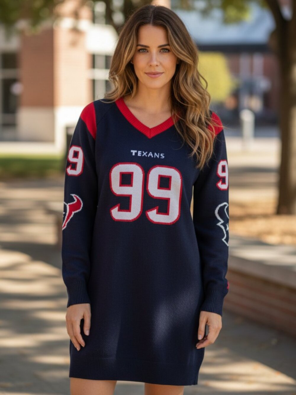 NFL team apparel Gameday long sleeves Texans dress S
